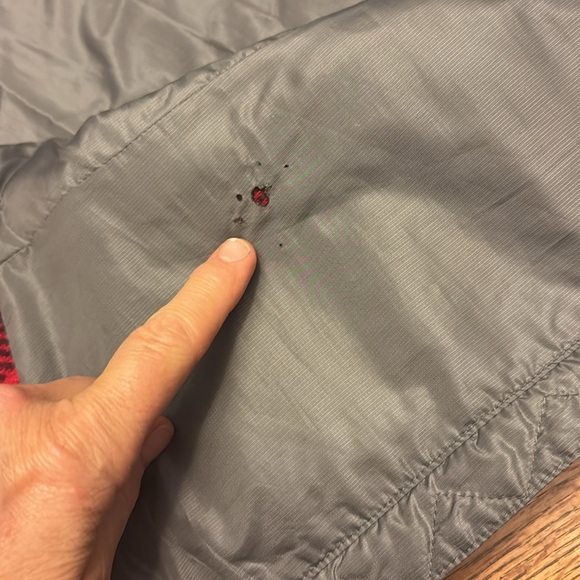 Toad&Co Breckinridge Parka Mahogany red plaid wool puffy hybrid jacket pockets M - Picture 13 of 14